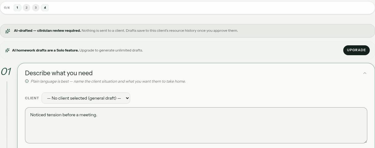AI Homework Builder illustrative preview