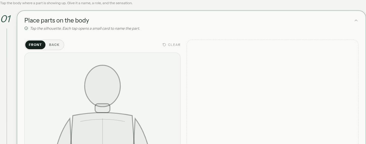 Somatic Parts Map illustrative preview