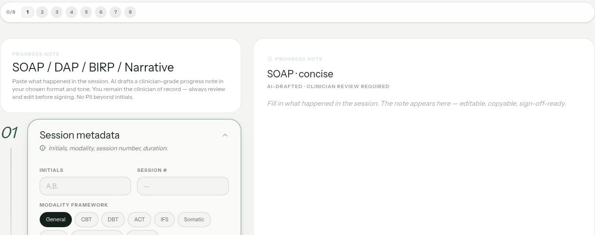 SOAP Note Generator illustrative preview